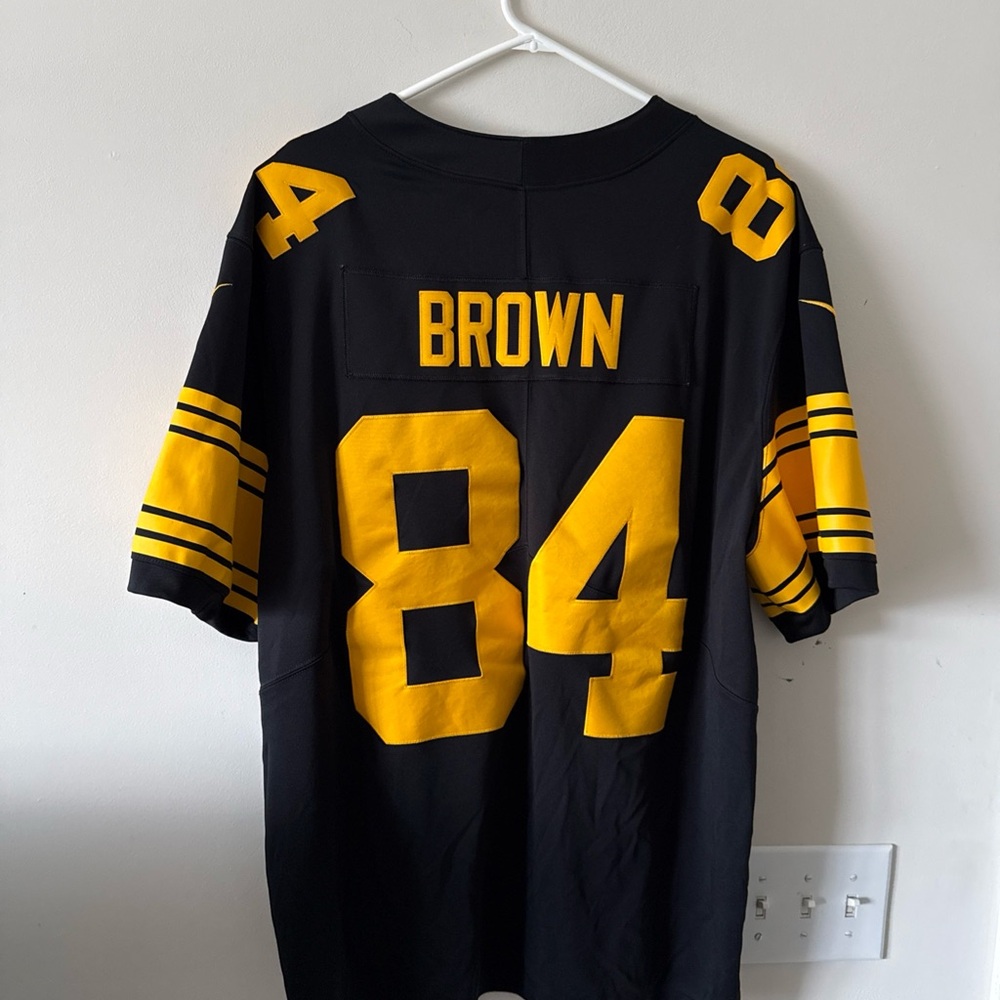 Men’s Nike Antonio Brown #84 Steelers Vapor Lmtd Color Rush Jersey Sz 2XL - RARE - Picture 7 of 7